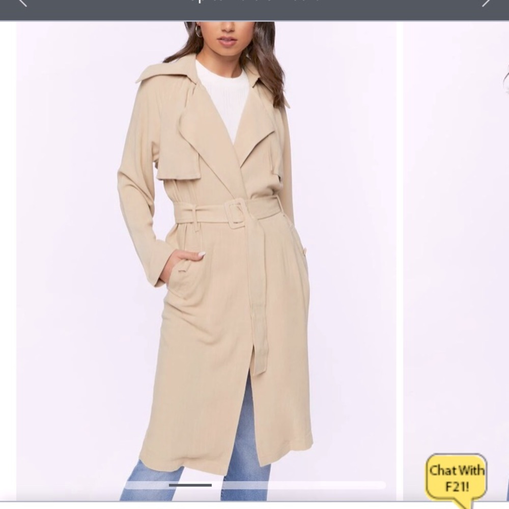 Forever 21 Belted Trench Coat